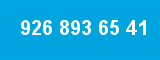926 893 65 41 926 893 65 41